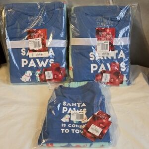 Kohl's Santa Paws Blue Pajama Set